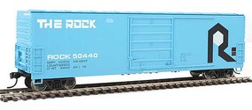 WalthersMainline 50' Evans Smooth-Side Boxcar Ready to Run Rock Island #50440 (blue, black, white) WalthersMainline 50' Evans Smooth-Side Boxcar Ready to Run Rock Island #50440 (blue, black, white)