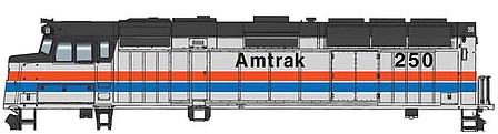 WalthersMainline EMD F40PH Phase II - ESU Sound and DCC - Amtrak #250 HO Scale Model Train Diesel Loco #19463