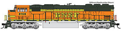 WalthersMainline EMD SD60M - SoundTraxx(R) Sound & DCC Burlington Northern & Santa Fe #8176 (orange, green, silver, yellow)