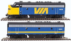 WalthersMainline EMD F7 A-B Set ESU Sound & DCC VIA 1409 1965 WalthersMainline EMD F7 A-B Set ESU Sound & DCC VIA 1409 1965