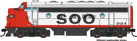 WalthersMainline EMD F7 A - ESU Sound and DCC - Soo Line #2202B HO Scale Model Train Diesel Locomotive #19982