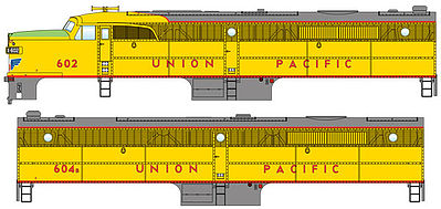 WalthersMainline Alco PA-PB Set w/SoundTraxx(R) Sound & DCC Union Pacific(R) #603, #605B (yellow, gray, red, green)