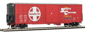 WalthersMainline 50' Waffle-Side Boxcar Ready To Run Santa Fe 527090 (Superior doors, red, white, yellow, Super Shock Control) WalthersMainline 50' Waffle-Side Boxcar Ready To Run Santa Fe 527090 (Superior doors, red, white, yellow, Super Shock Control)