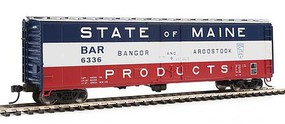 WalthersMainline 50' PC&F Insulated Boxcar Ready to Run Bangor & Aroostook #6336 (State of Maine, silver, red, white, blue) WalthersMainline 50' PC&F Insulated Boxcar Ready to Run Bangor & Aroostook #6336 (State of Maine, silver, red, white, blue)