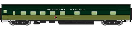 WalthersMainline 85 Budd 10-6 Sleeper - Northern Pacific HO Scale Model Train Passenger Car #30116