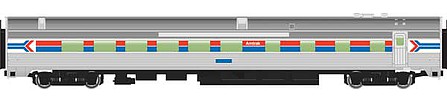 WalthersMainline 85 Budd Diner Car - Amtrak(R) Phase I HO Scale Model Train Passenger Car #30166