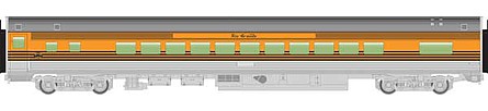 WalthersMainline 85 Budd Small-Window Coach Car - DRGW HO Scale Model Train Passenger Car #30208