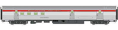 WalthersMainline 85 Budd Baggage-Railway PO Southern Pacific(TM) HO Scale Model Train Passenger Car #30307