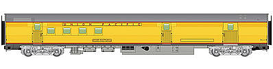 WalthersMainline 85 Budd Baggage-Railway Post Office Union Pacific HO Scale Model Train Passenger Car #30308