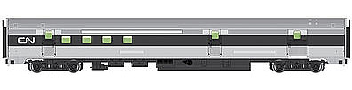 WalthersMainline 85 Budd Baggage-Railway PO Canadian National HO Scale Model Train Passenger Car #30310