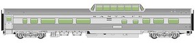 WalthersMainline 85' Budd Dome Coach Car Santa Fe HO Scale Model Train Passenger Ccar #30402