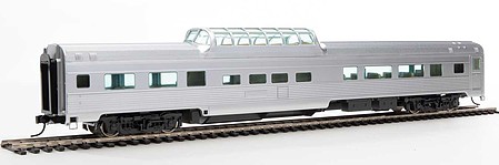 WalthersMainline 85 Budd Dome Coach - Ready to Run Painted Silver, Unlettered