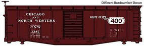 WalthersMainline 40' Steel Rebuilt USRA Wood Boxcar Ready To Run Chicago & North Western(TM) 3388 (Boxcar Red, Route of the 400 Slogan) WalthersMainline 40' Steel Rebuilt USRA Wood Boxcar Ready To Run Chicago & North Western(TM) 3388 (Boxcar Red, Route of the 400 Slogan)