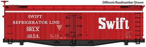 WalthersMainline 40' Early Wood Reefer Ready To Run North Western Refrigerator Line 15130 (yellow, green, Boxcar Red, CNW(TM) Lo WalthersMainline 40' Early Wood Reefer Ready To Run North Western Refrigerator Line 15130 (yellow, green, Boxcar Red, CNW(TM) Lo