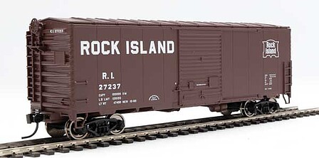 WalthersMainline 40 ACF Modernized Welded Boxcar Rock Island #27237 HO Scale Model Train Freight Car #45044