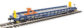 53' GSC Piggyback Service Flatcar - Ready to Run Ontario Northland 100402 (blue, yellow)