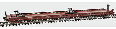 WalthersMainline 75 Piggyback Flatcar Pennsylvania #470720 (Oxide Red) HO Scale Model Train Freight Car #5215