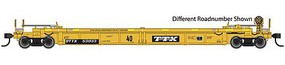 WalthersMainline Thrall Rebuilt 40' Well Car Ready to Run TTX DTTX #53091 (yellow, black, black & white logo, yellow conspicuity stripes WalthersMainline Thrall Rebuilt 40' Well Car Ready to Run TTX DTTX #53091 (yellow, black, black & white logo, yellow conspicuity stripes