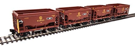 WalthersMainline 24 Minnesota Taconite Ore Car Set (4) - DMIR HO Scale Model Train Freight Car Set #58067