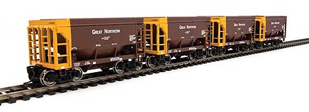 WalthersMainline 24 Minnesota Taconite Ore Car Set (4) - GN HO Scale Model Train Freight Car Set #58079