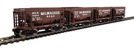 WalthersMainline 24 Minnesota Taconite Ore Car Set (4) - MILW HO Scale Model Train Freight Car Set #58080