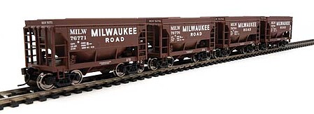 WalthersMainline 24 Minnesota Taconite Ore Car Set (4) - MILW HO Scale Model Train Freight Car Set #58081