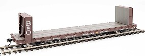 WalthersMainline 60' Pullman-Standard Bulkhead Flatcar w/ B&O Bulkheads #90656 HO Scale Model Train Freig #5832