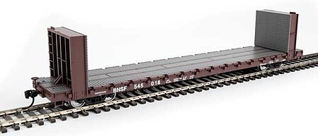 WalthersMainline 60 Pullman-Standard Bulkhead Flatcar - BNSF #545018 HO Scale Model Train Freight Car #5858