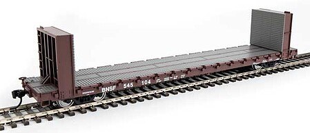 WalthersMainline 60 Pullman-Standard Bulkhead Flatcar - BNSF #545104 HO Scale Model Train Freight Car #5860