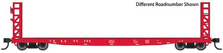 WalthersMainline 53 GSC Bulkhead Flatcar Chicago, Burlington & Quincy #95249 HO Scale Model Train Freigh #5909