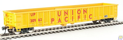 WalthersMainline 53 Corrugated-Side Gondola - Ready To Run Union Pacific(R) #30962 (Armour Yellow, red)