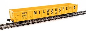 WalthersMainline 53' Railgon Gondola Milwaukee Road #81037 HO Scale Model Train Freight Car #6310