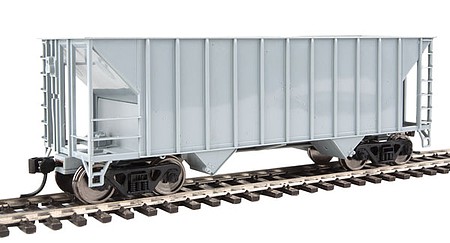 WalthersMainline 34 100-Ton 2-Bay Hopper - Undecorated HO Scale Model Train Freight Car #6900