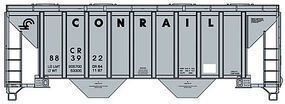 37' 2980 Cubic-Foot 2-Bay Covered Hopper Conrail