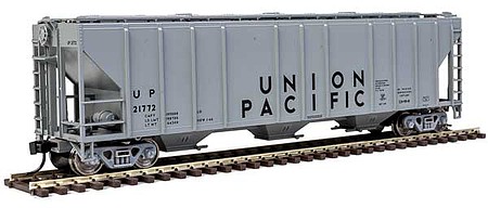 WalthersMainline 54 Pullman-Standard 4427 CD Covered Hopper - Ready to Run Union Pacific(R) 21772 (gray, black)