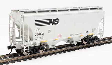 WalthersMainline 39 Trinity 3281 2-Bay Covered Hopper - NS #236102 HO Scale Model Train Fright Car #7587