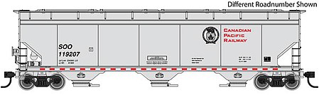 WalthersMainline 60 NSC 5150 3-Bay Covered Hopper - Ready to Run Canadian Pacific SOO #119230