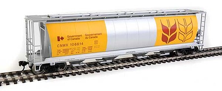 WalthersMainline 59 Cylindrical Hopper CNWX #106614 HO Scale Model Train Freight Car #7847