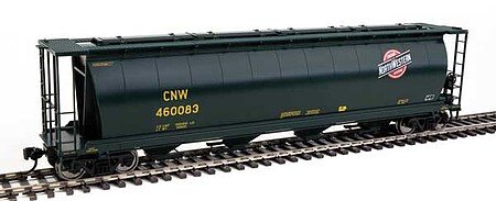 WalthersMainline 59 Cylindrical Hopper Chicago & North Western #460083 HO Scale Model Train Freight Car #7849