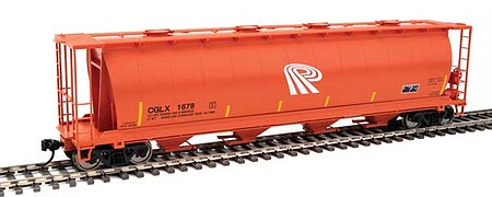 WalthersMainline 59 Cylindrical Hopper Potash Corporation of Saskatchewan #1678 HO Scale Model Train Fre #7854