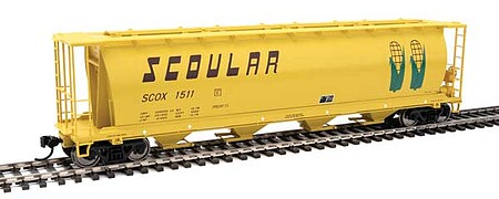 WalthersMainline 59 Cylindrical Hopper Scoular SCOX #1511 HO Scale Model Train Freight Car #7860