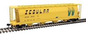 WalthersMainline 59' Cylindrical Hopper Scoular SCOX #1543 HO Scale Model Train Freight Car #7863