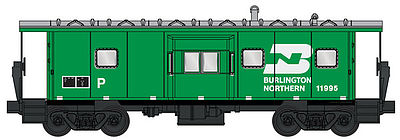 WalthersMainline International Bay Window Caboose Burlington Northern HO Scale Model Train Freight Car #8652