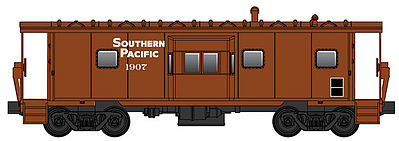 WalthersMainline International Bay Window Caboose Southern Pacific #1907 HO Scale Model Train Freight Car #8664