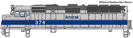WalthersMainline EMD F40PH Phase IV - Amtrak(R) #393 HO Scale Model Train Diesel Locomotive #9467