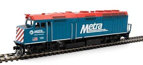 WalthersMainline EMD F40PH Standard DC Metra #130 HO Scale Model Train Diesel Locomotive #9474