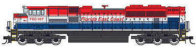 WalthersMainline EMD SD70ACe Florida East Coast #107 HO Scale Model Train Diesel Locomotive #9818
