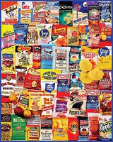 Potato Chips Brands Collage Puzzle (1000pc)