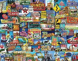 Roadside America Collage Puzzle (1000pc)