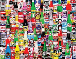 WhiteMount Soda Pop Bottles & Cans Collage Puzzle (1000pc) WhiteMount Soda Pop Bottles & Cans Collage Puzzle (1000pc)